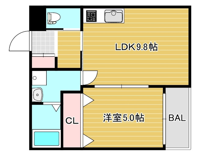 【間取り】 | セレニティ法善寺