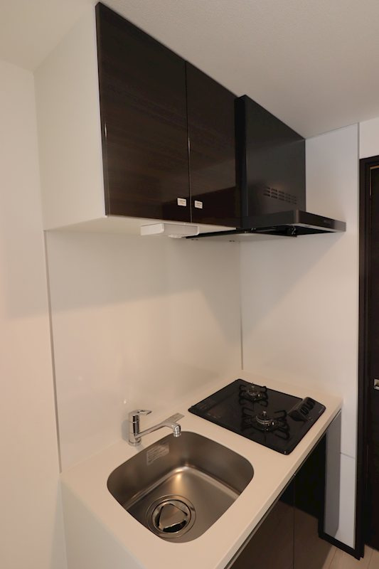 GENOVIA三郷駅前のキッチン|コンパクトなキッチンで掃除もラクラク