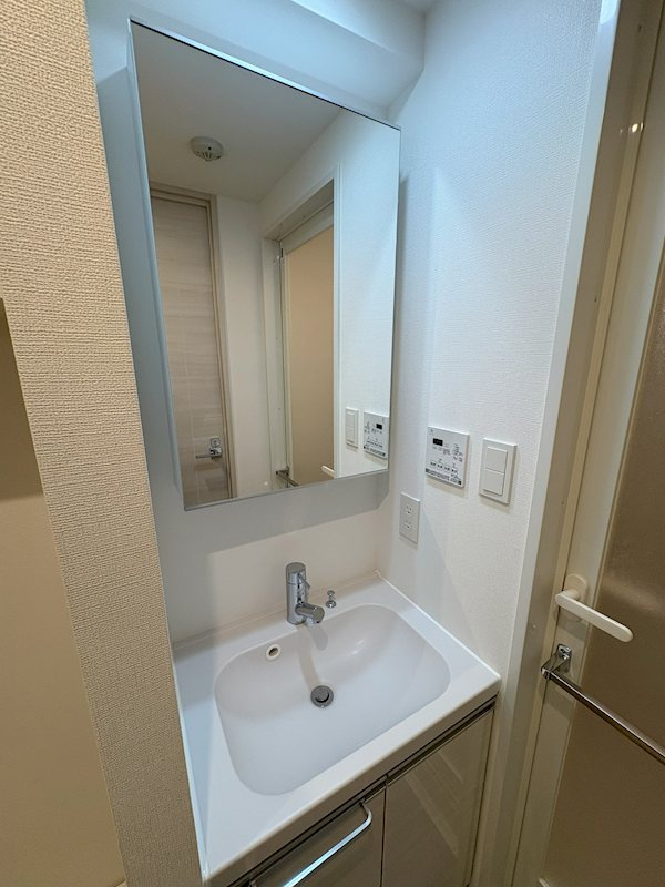 GENOVIA谷塚の洗面所|忙しい朝には欠かせない洗面所です