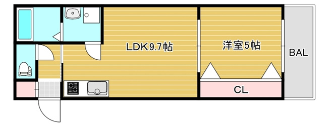 【間取り】 | セレニティ法善寺