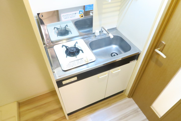 アクシーズⅦのキッチン|★１口ガスコンロ付き・プロパンガス仕様です。★