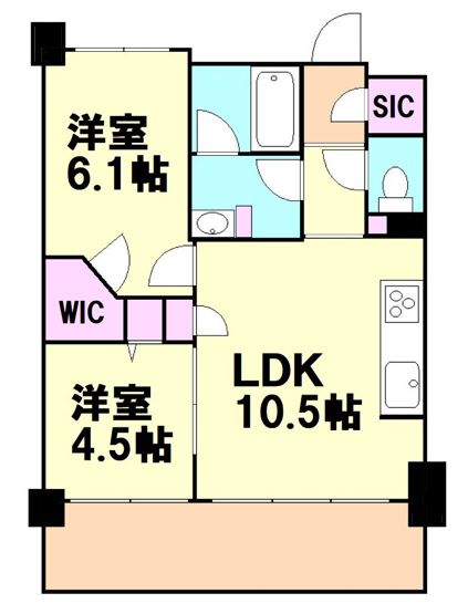 【間取り】 | ルキシア薬院