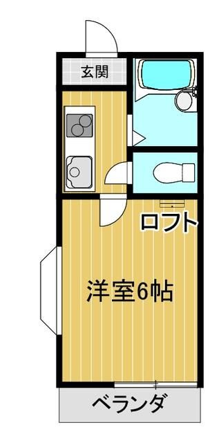 館林市成島町の一棟アパートの間取り