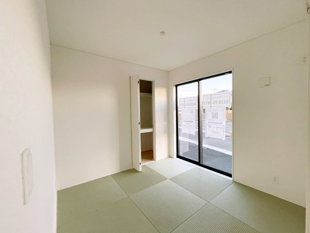 新築戸建・建売　郡山市大槻町字三角田　CRADLE GARDEN　全5棟の和室|畳は足触りがいいので裸足で歩いても気持ちがいいです！