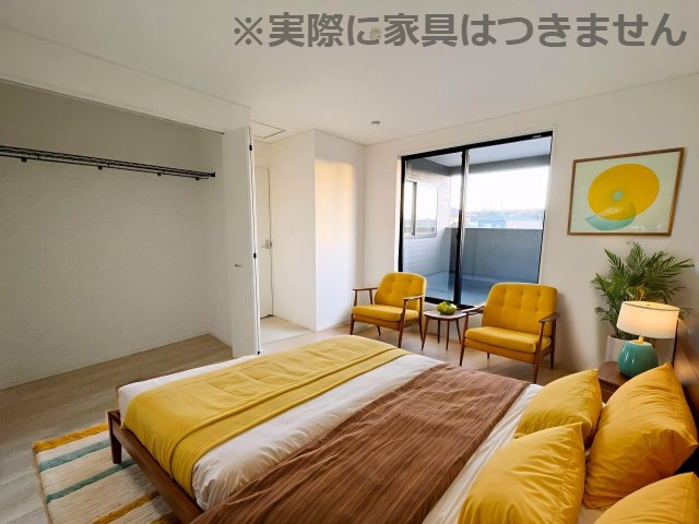 新築戸建・建売　郡山市大槻町字三角田　CRADLE GARDEN　全5棟の洋室|※家具を配置した場合のイメージ図になります！実際に家具はつきません。