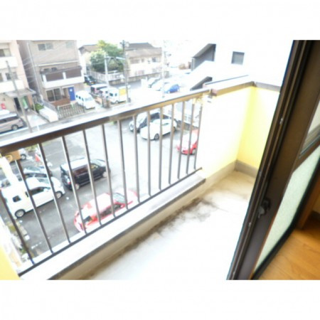 熊本市中央区中央街の賃貸マンションのバルコニー