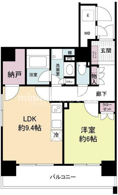 エルセレーノ上本町レジデンスの間取り