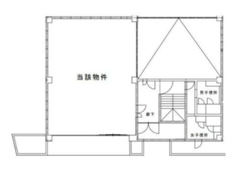 草津市草津３丁目の事務所の間取り