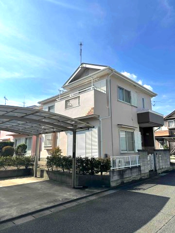 佐波郡玉村町大字下之宮　中古1080の前面道路含む現地写真