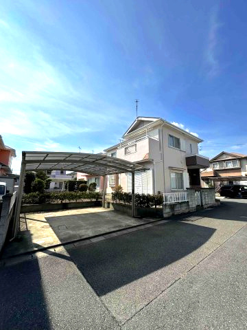 佐波郡玉村町大字下之宮　中古1080の前面道路含む現地写真
