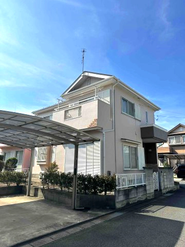 佐波郡玉村町大字下之宮　中古1080の前面道路含む現地写真