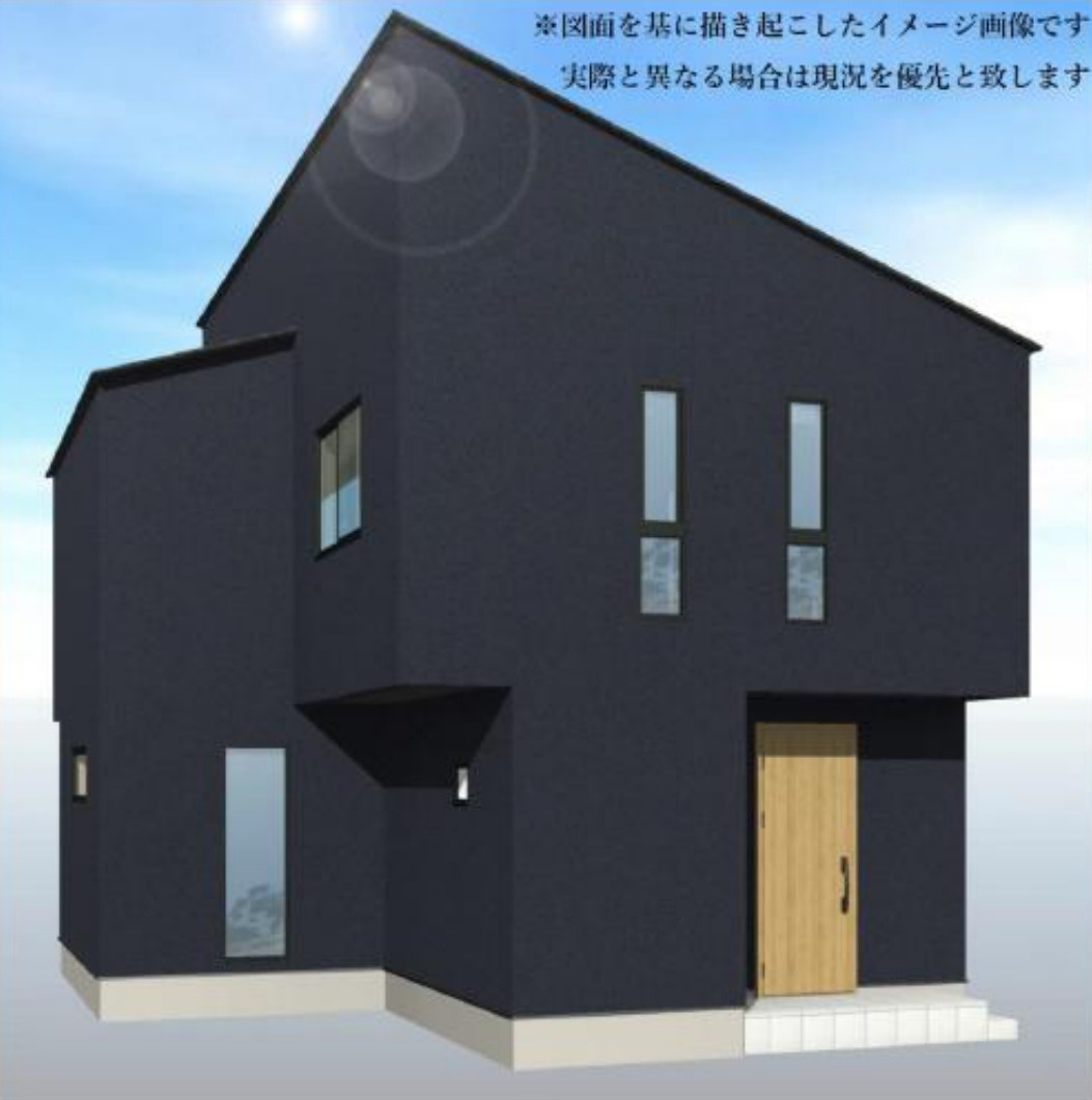 横浜市泉区和泉中央南５丁目 新築戸建【仲介手数料無料】の外観パース
