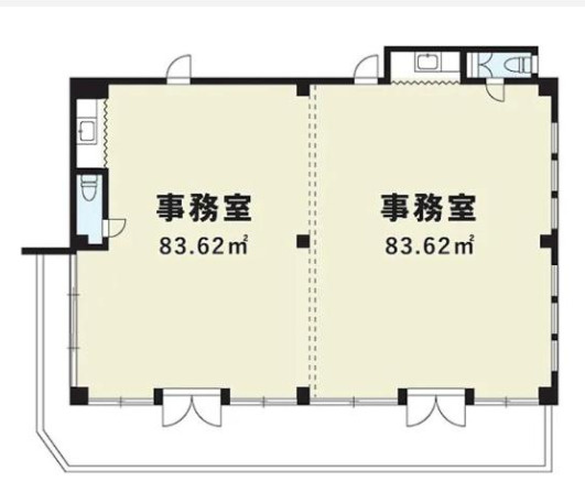 栗東市小柿６丁目の店舗事務所の間取り