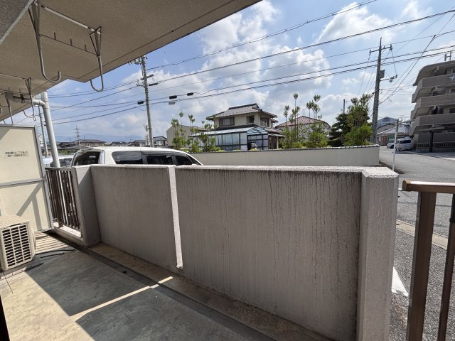 北園パークマンションのバルコニー