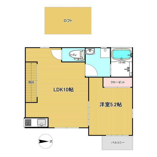 プレステージＡＧＡＫＥⅡ の間取り|単身者の方から同棲される方にまで人気の１ＬＤＫです◇