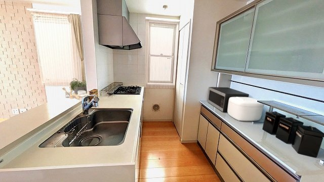池上４１１７戸建のキッチン|画像内のインテリアはイメージです。実際には家具はございません。