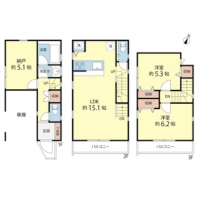 池上４１１７戸建の間取り