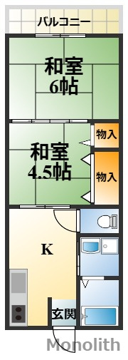 藤原ハイツの間取り