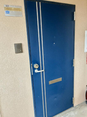 熊本市西区池田１丁目の賃貸マンションの玄関