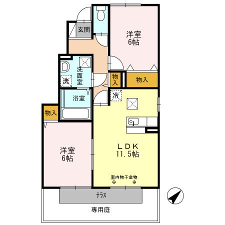 WIT　NANAの間取り