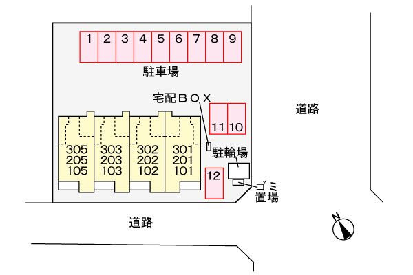 グラン・メゾン　　　刈谷市近郊の賃貸はクラスホームの駐車場