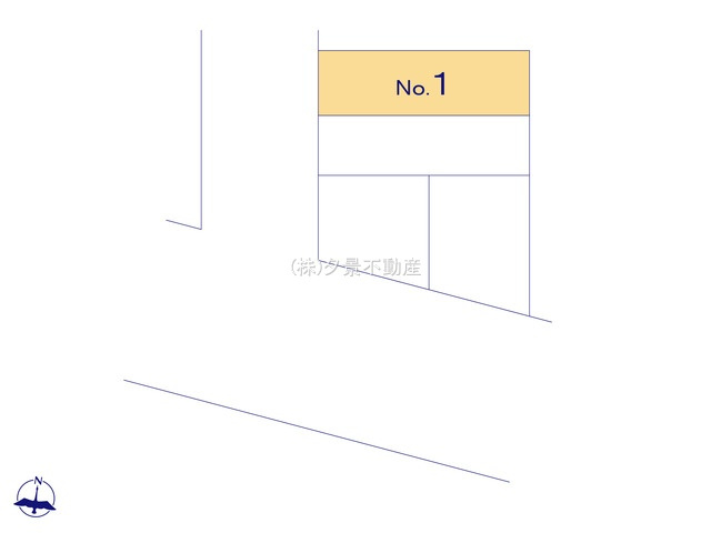 《仲介手数料無料》南区文蔵４丁目13-8(No.1)新築一戸建てメルディアの区画図