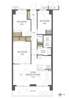 【間取り】ディオ・フェルティ丹波橋左芳館 