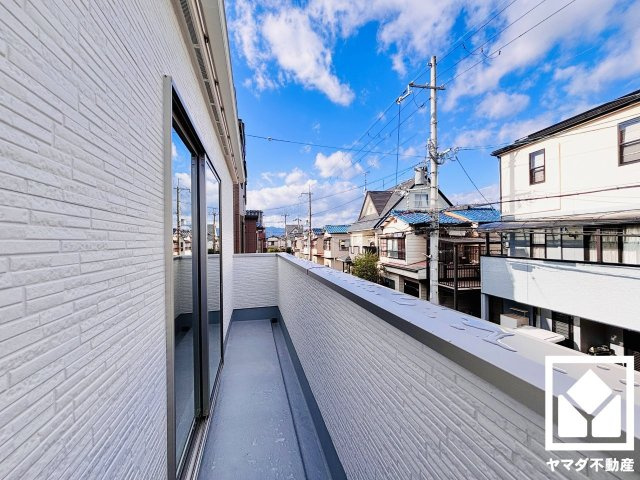 草津市上笠４丁目　2期　1号地のバルコニー