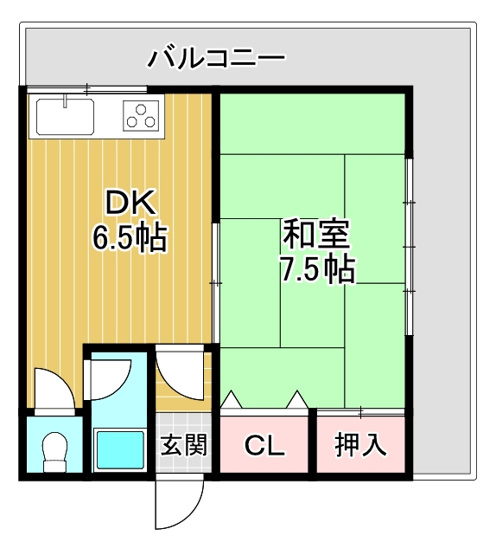 【間取り】 | ファミールHIRO B