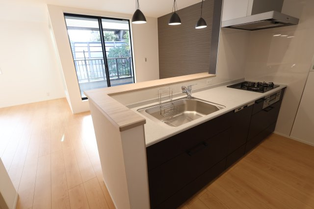《仲介手数料無料》南区文蔵４丁目13-8新築一戸建てメルディアのキッチン|撮影日 2025年11月20日 11:00 晴れ