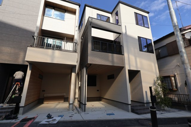 《仲介手数料無料》南区文蔵４丁目13-8新築一戸建てメルディアの外観|撮影日 2025年11月20日 11:00 晴れ