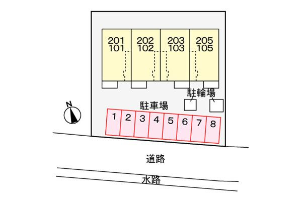 ハピネス　ミソノ　　刈谷市近郊の賃貸はクラスホーム刈谷店の駐車場