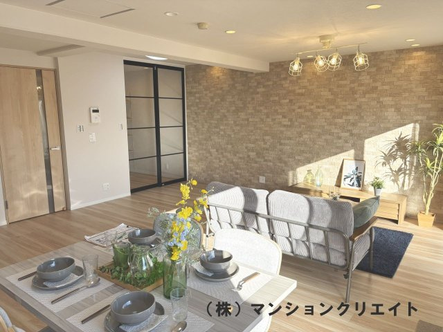 ダイアパレス西別院の居間・リビング|LDK18.3帖