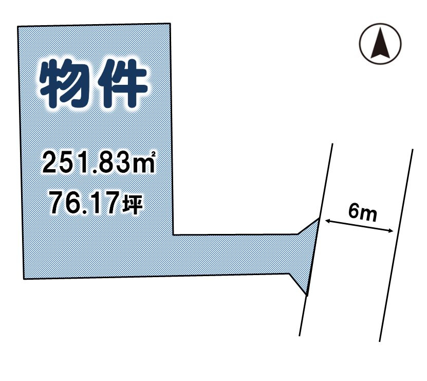 結城市新福寺2丁目の土地図