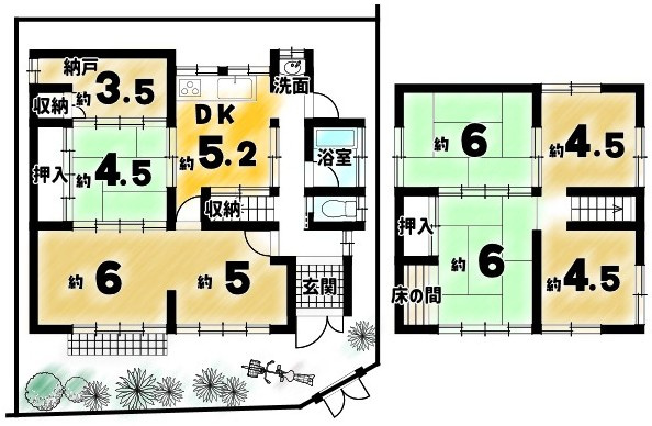 太秦棚森町の間取り
