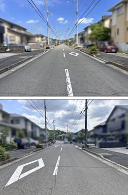 【前面道路含む現地写真】 | 四日市市桜新町１丁目 | 前面道路
