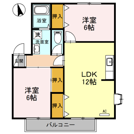 グランメゾン・Ⅰの間取り