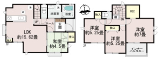 【間取り】 | 那覇市識名（全2棟） | B号棟　4790万円