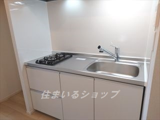 広島市安佐北区亀山２丁目のアパートのキッチン|浄水器一体型シャワー水栓