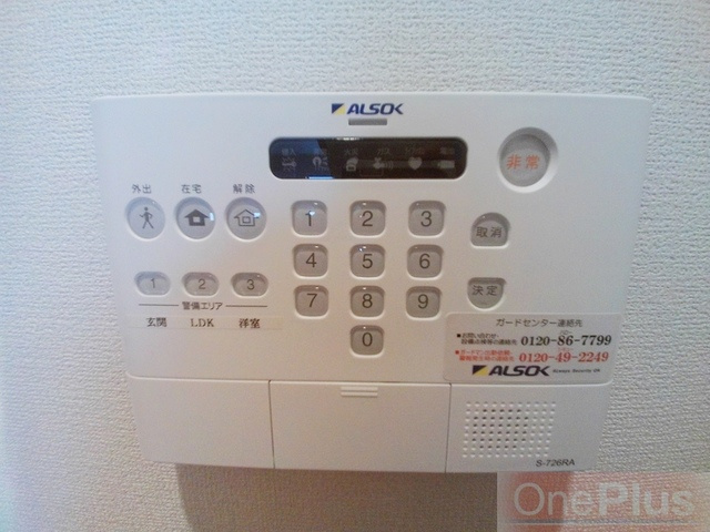 レ　ジェモー 中郷のセキュリティ