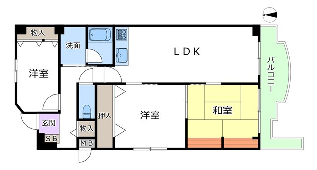【間取り】 | ハイロイヤル緑地公園パートⅡA棟 | エイブルにて取扱い可能な住宅ローンは、全部で10種類以上！お客様にピッタリの住宅ローンを当社のFPよりご案内させて頂きます。住宅ローンのご相談だけでも、お気軽にご相談下さいませ。