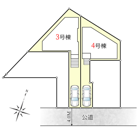 【区画図】 | ご家族様のプライベート空間が確保できる素敵な間取りです。また敷地ゆったりですので、おうち時間を楽しむのにもぴったりですね♪
