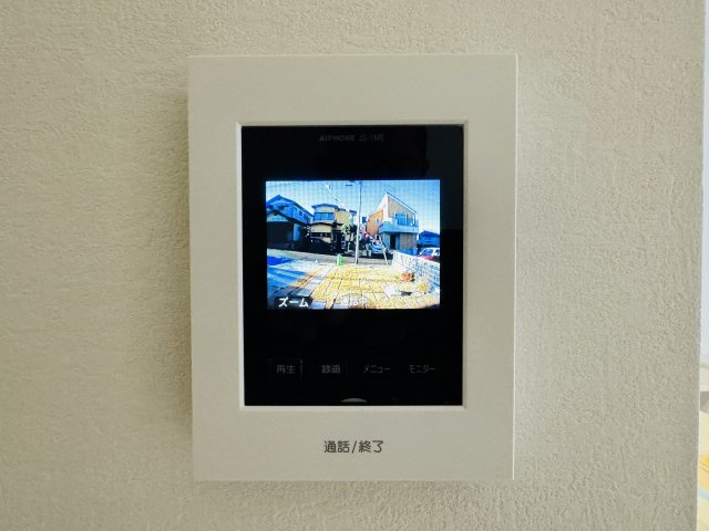 八王子市　緑町　新築一戸建て　６期のセキュリティ|～TVモニター付インターホン　訪問者の確認に便利です～