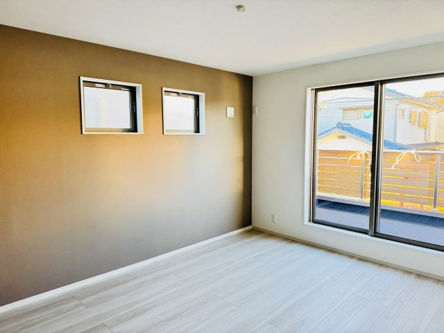 八王子市　緑町　新築一戸建て　６期の寝室|～2階7.8帖の主寝室　ベッドなど大型家具のレイアウトもしやすい広さです～