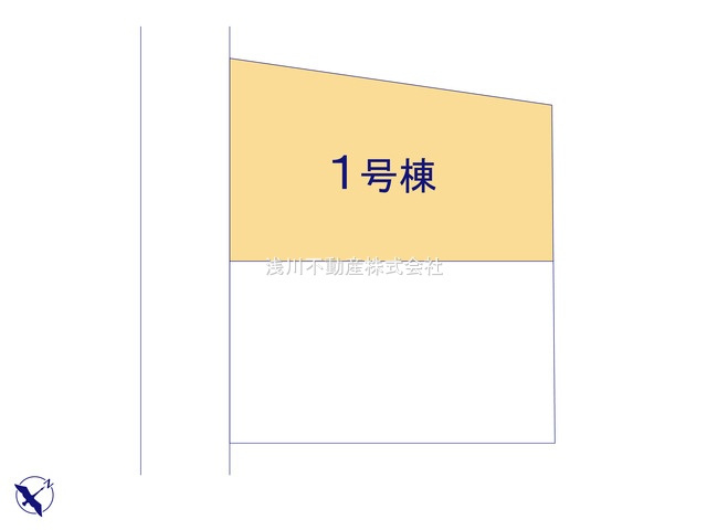 八王子市　緑町　新築一戸建て　６期の区画図|～全2棟の新築一戸建て～