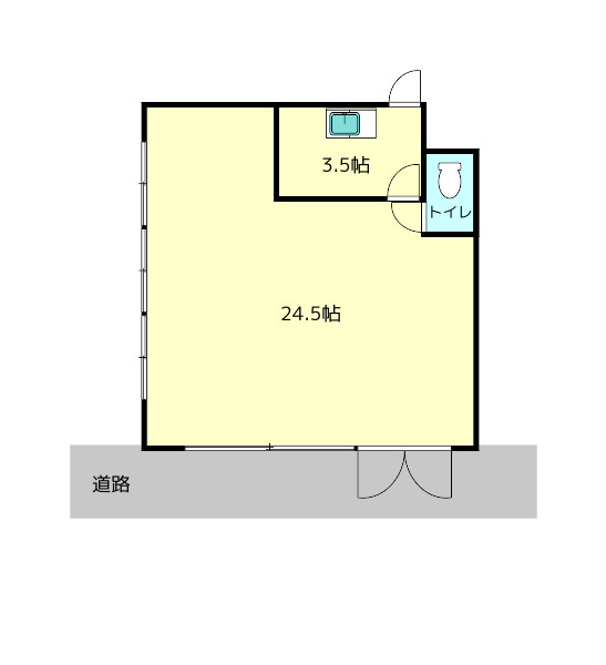 奈良市宝来１丁目の店舗事務所の間取り