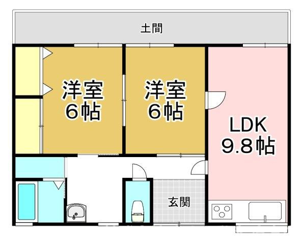 山部戸建ての間取り