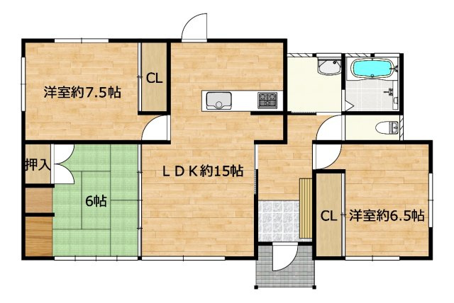 曽於市末吉町南之郷の中古一戸建の間取り