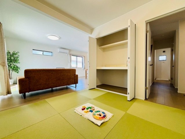 ダイマルタウン　安八郡神戸町神戸第8　全３区画分譲の和室|一室あると便利な和室は、ご来客時はもちろん、お子様のお昼寝や遊び場、寝室としてもご利用いただけます。