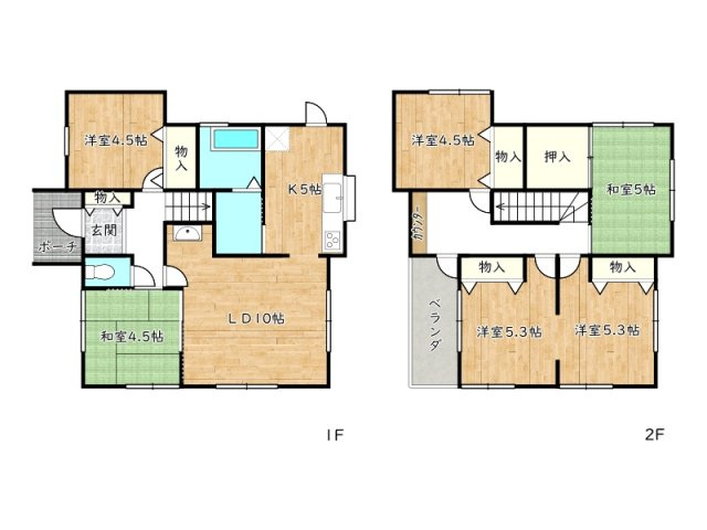【間取り】 | 姫路市網干区新在家／中古戸建